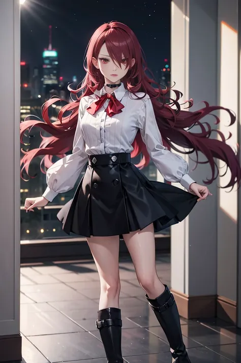 the best quality , ( masterpiece :1.3),  cinematic lighting , ultra-detail, (highres:1.1), mitsuru kirijou, standing, front view...