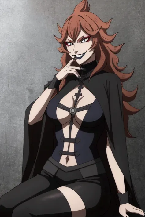 a villain who stole the body of a rider and now takes advantage of her new body  , this rider the mereoleona vermillion  ,  she ...