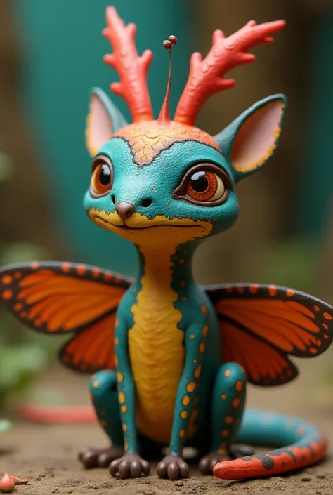  Alebrije animated with
Moth antennas
Snake and Ocelot Skin,  I have rabbit ears , I have the eyes of Tecolote
 My Quetzal Wings 
 Toucan beak ,



