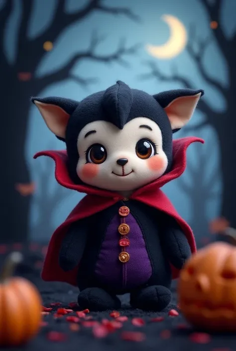 Stuffed animal Halloween vampire icon