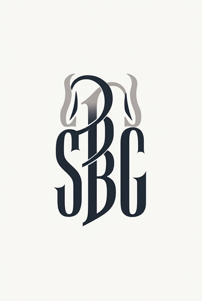 Monogram with the letters SBG FOR A LOGO