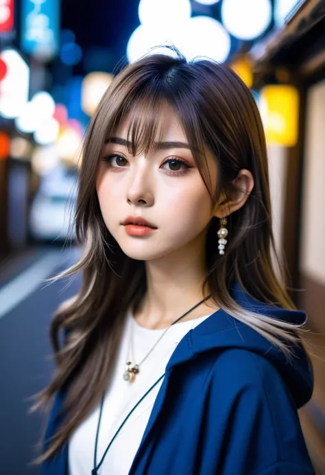 Japanese girl,Young girl,Ash Hair,Trendy clothes in 2024