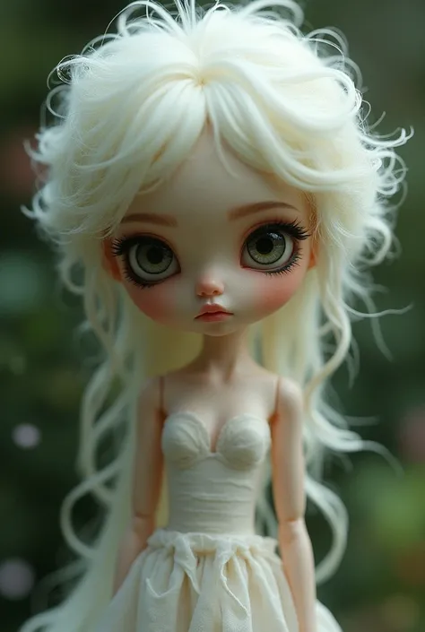  Realistic doll style with sharp eyes 　 Feels like a fairy world 　 The hair is fluffy, long, and the color is light　Please use a full body image 