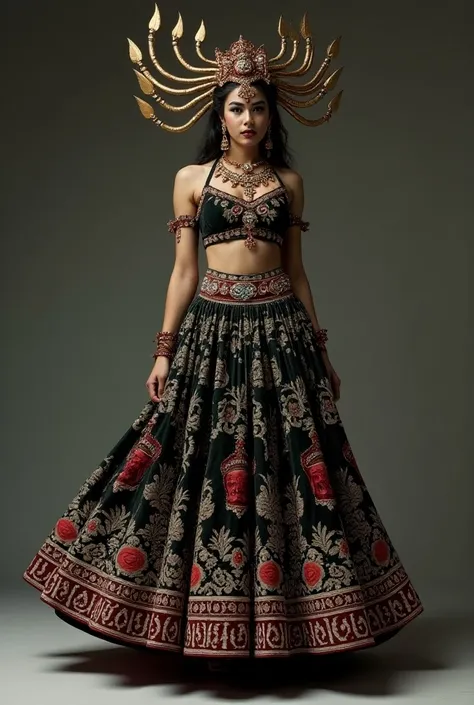 Design a lahenga on ravan 