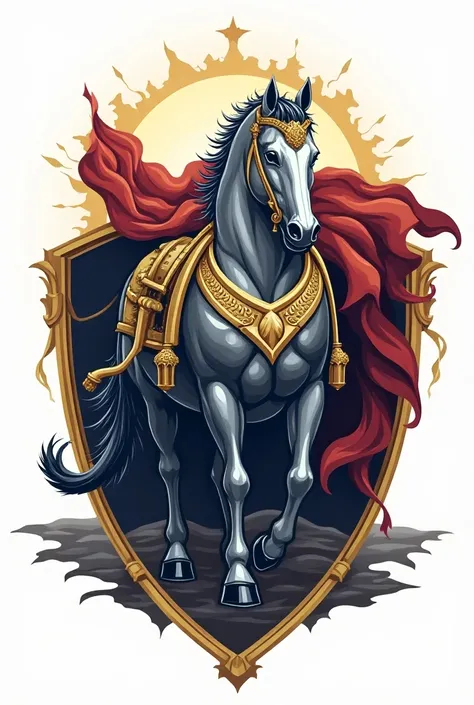 Logo national knight with horse
