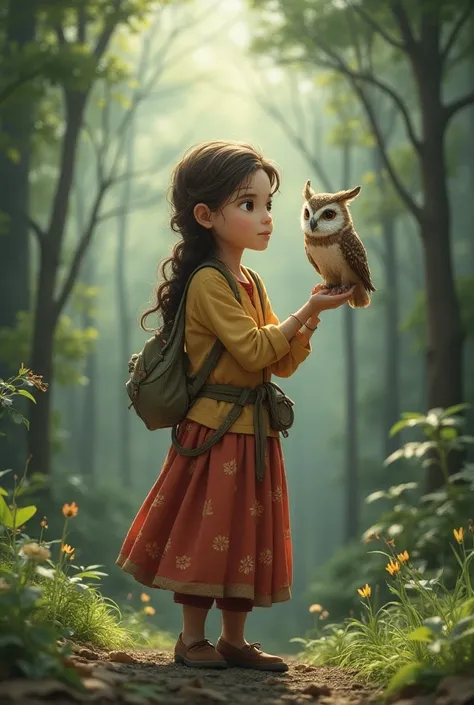  Ruby meets a wise owl and hears the impact of dams on living creatures,  decides to tell residents how to protect biodiversity .  Ruby approaches people and tells her story .  Propose ways to live together with the importance of living creatures, , Reside...