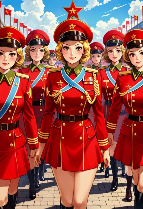 Soviet union Army club represented by Honey cutie heroines 