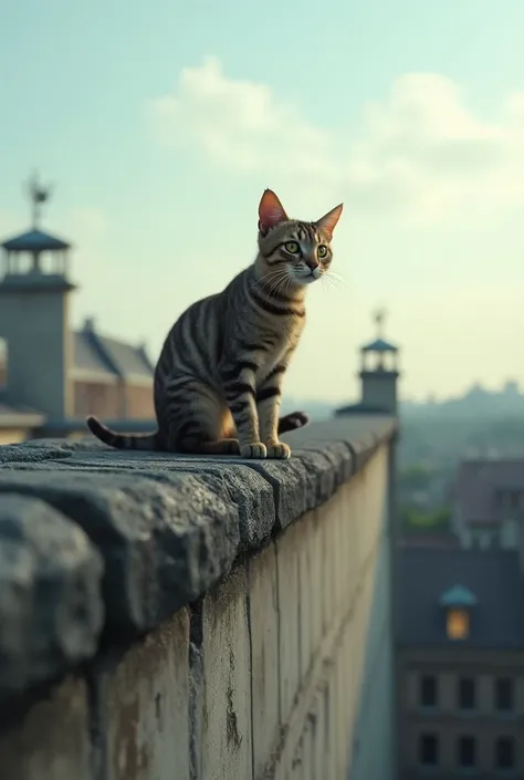 Create a cat, Called Berlin ,  what happens if you live sitting on the Berlin Wall