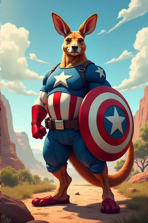 Captain america kangaroo image
