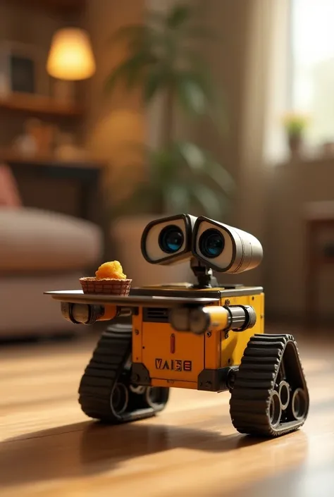 Generate a Wall-e Bluetooth robot to deliver refreshment from your pretty baby 
