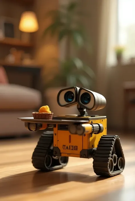 Generate a Wall-e Bluetooth robot to deliver refreshment from your pretty baby 
