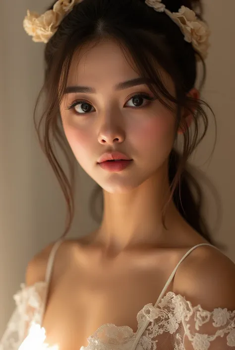 full body portrait of a young loli woman, beautiful detailed eyes, beautiful detailed lips, extremely detailed face, long eyelas...