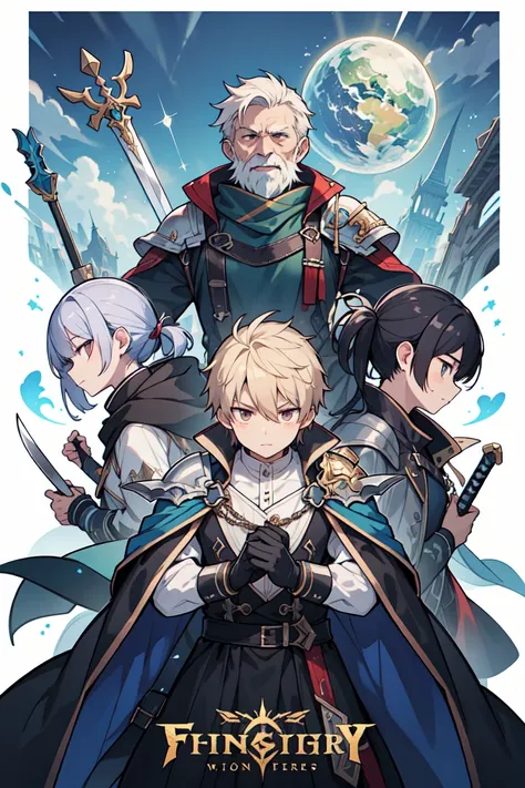 high image quality、best quality、 high resolution 、one old man、a world of swords and magic、 fantasy、