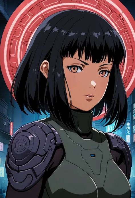 Ghost in the shell main character with jomon woman features 