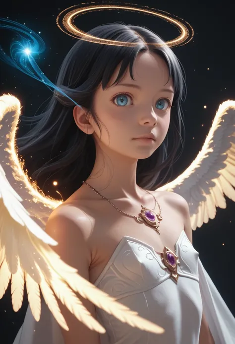 (style_ethereal_fantasy,visual appealing,synced,intricate character design,mystica:1.2)(photorealistic:1.1)1 girl,angel,tareme,f...