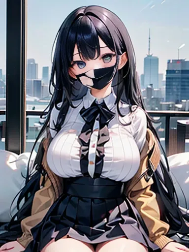 (8k、top-quality、​masterpiece:1.2)、( realistic、 photorealistic:1.2)、Holiday Afternoon、 null、 watching viewers、smile、 big full breasts、beautiful and wonderful eyes、 Different Hairstyles、Different hair colors、Different hair lengths、exterior々eye color、 Casual ...