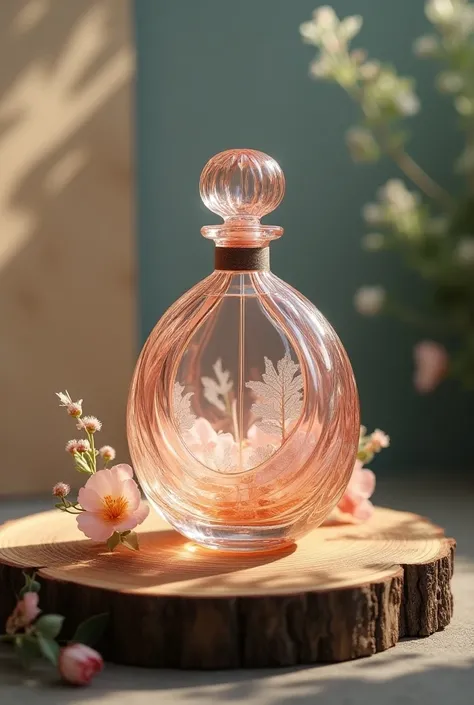 creative, aesthetic, flowery, design of a perfume