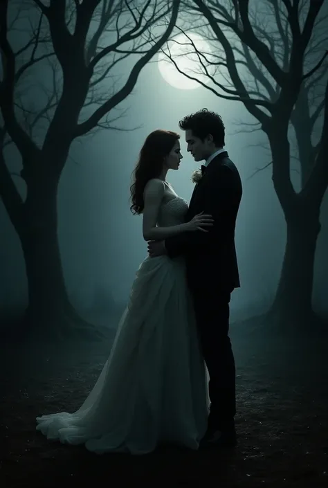 Bella Swan and Edward Cullen dark wedding