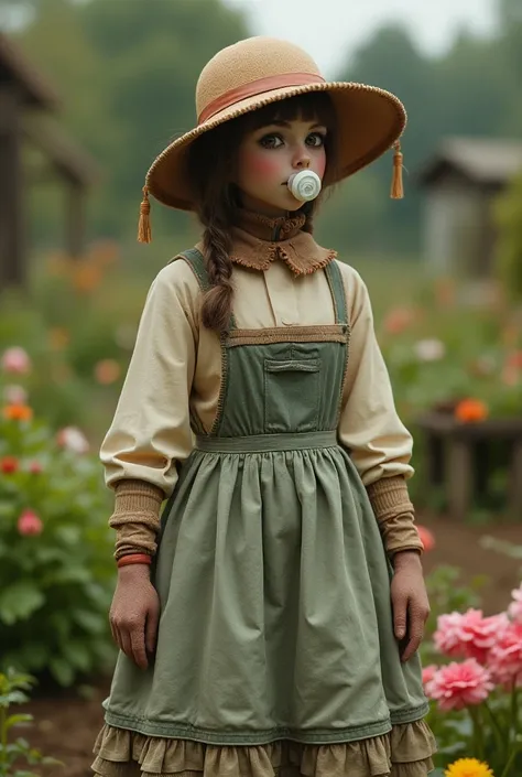  Create only 1  with a pacifier in the mouth
With gardener costume, with womens dress ,  or with sets of robes : 

