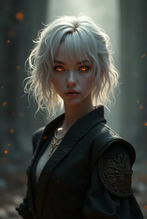 Create an image of what Daemon would look like he has fair skin and his short silver hair and his eyes are reddish like a fireplace he has to be prettier and stronger like a Targaryen 