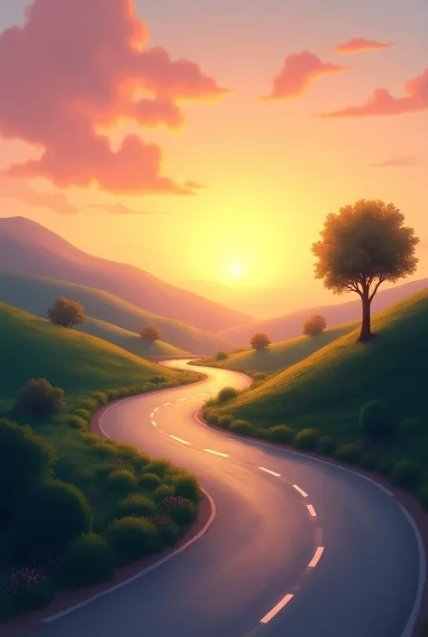 Roads of the sunset 