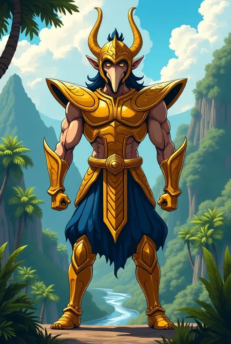 I want you to create Brunei as  Saint Seiya with Proboscis Monkey Armor Plate