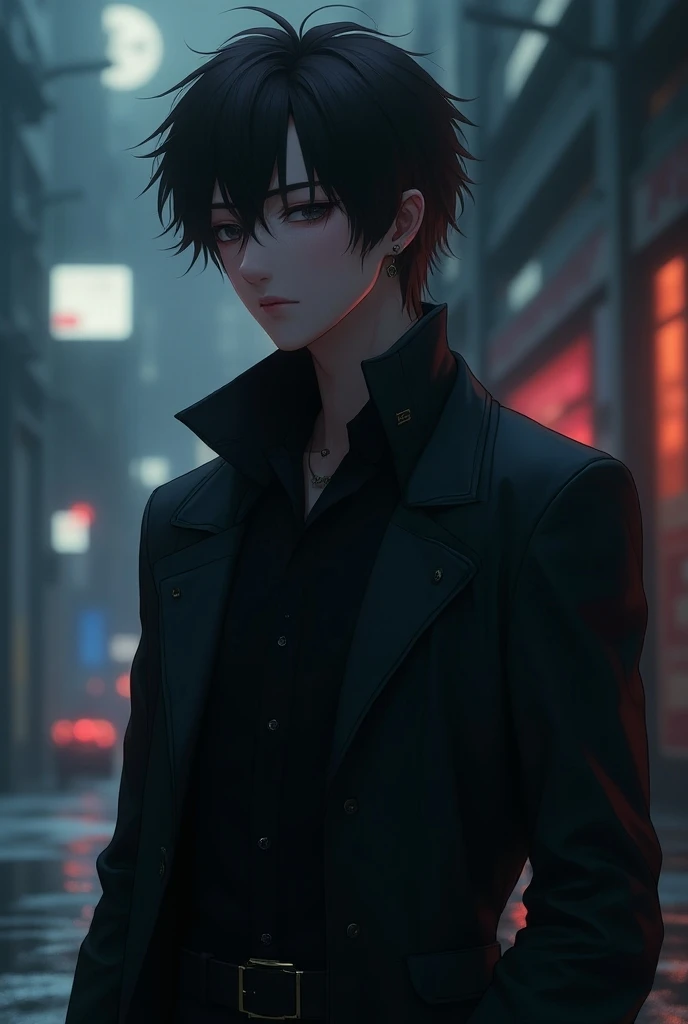 Anime male protagonist. Mysterious and enigmatic, . Unique and original, . Unconventional and non-conformist, . Ambitious and visionary, . Sophisticated and refined;, . Impressive and imposing, . Calm and composed, . Serious and reserved, . Silent and rese...