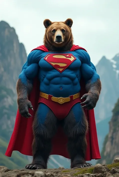 Bear Superman costume V P X Words