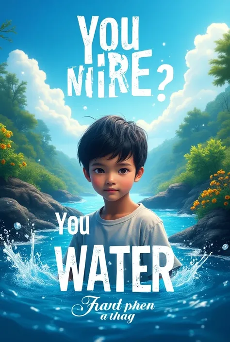 Poster slogan about water conservation 
