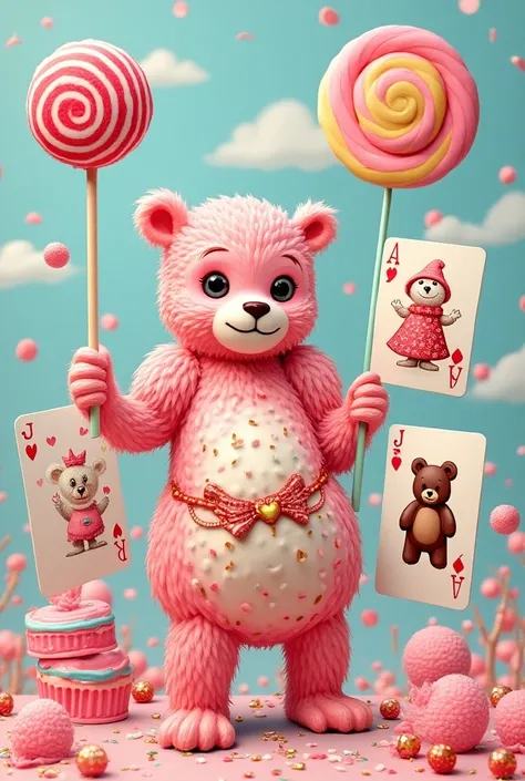 Candy playing cards 