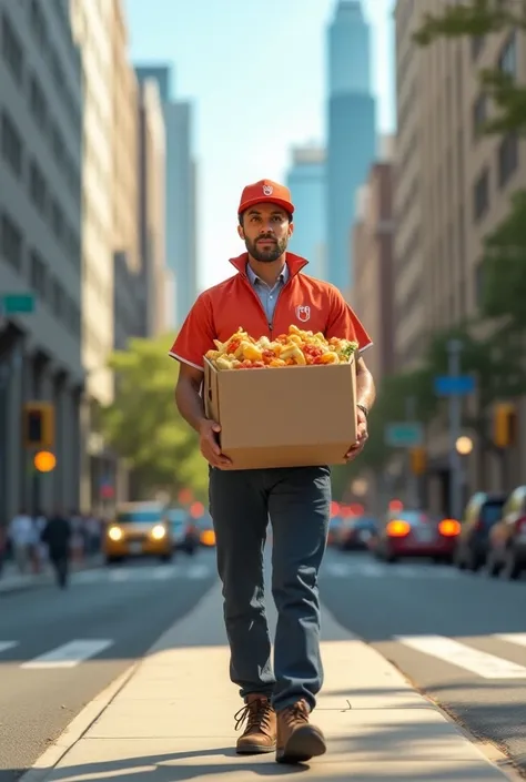 Snacks deliveryman