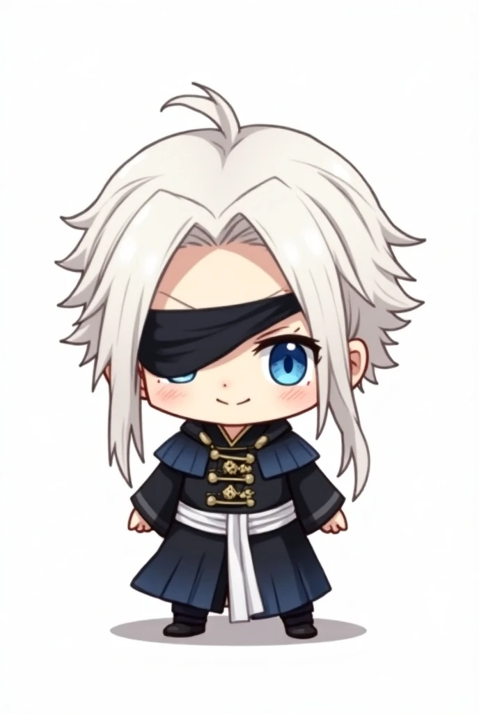 Make a small Satoru Gojo icon and Chibi that is male, That it is in png that it doesnt look blurry
