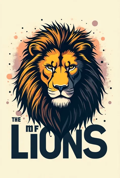 Phrase for t-shirt with the words plan of lions 