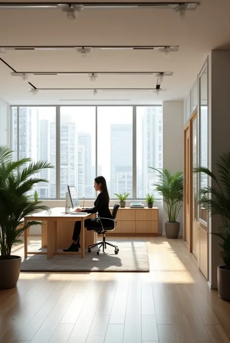 An office with a rule of thirds