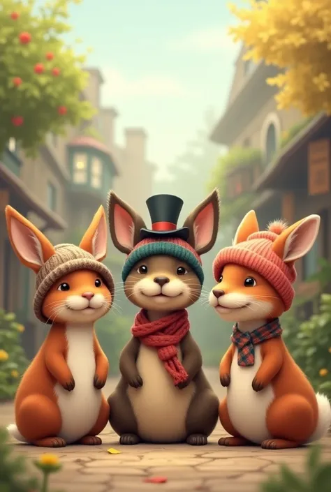 A cute hat gang