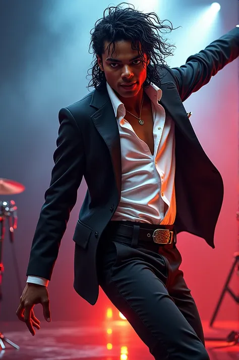 Create an image of Michael Jackson dancing
