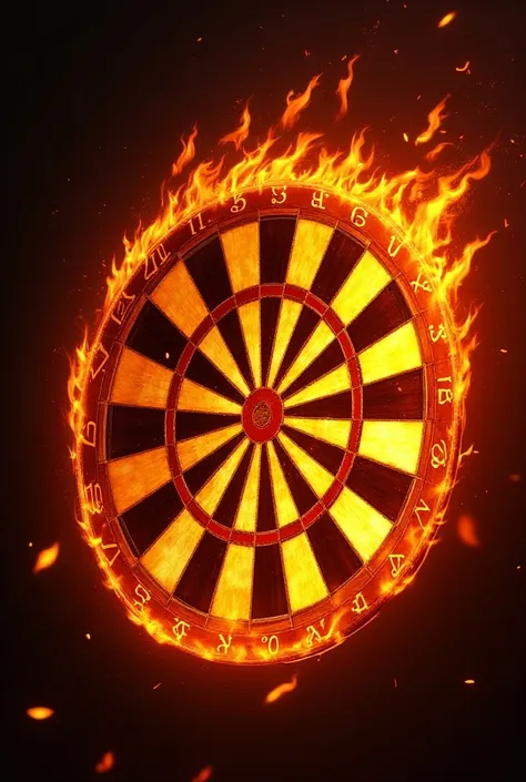 Dart dart board flames 