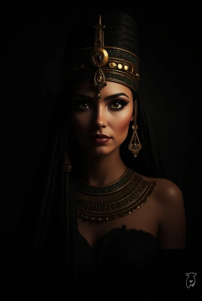 Cleopatra black background