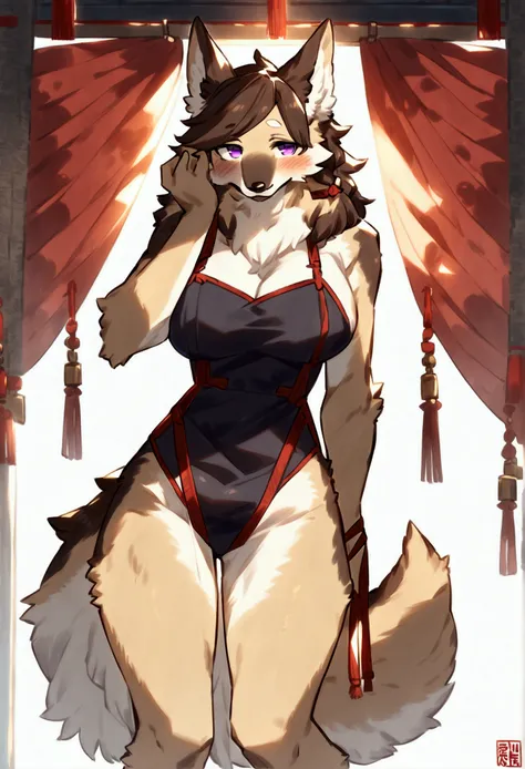 (top quality, best quality, Kawarage_Yatano, High-quality illustrations, masterpiece, perfect artwork, cinematic light and shading, 16k, 1080p, uploaded on e621)(kemono, furry, anthro, alone), 1 musular female, (very detailed body, face, tail, arms, hands,...