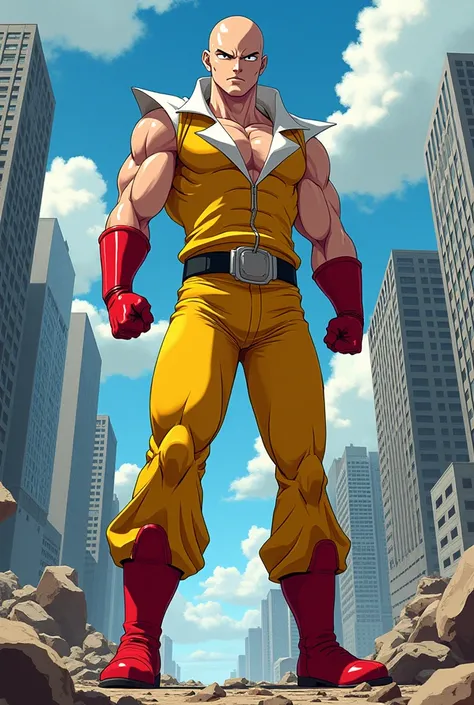 Saitama posing