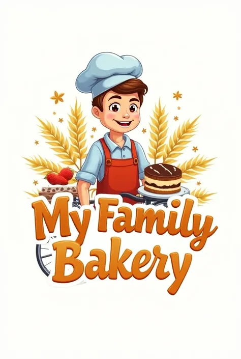 
### ** Description of the  " My Family Bakery "**

- **name**: " My Family Bakery "
- **Imagen principal**:  A smiling baker with breads and pastries ,  and the baker wears a chefs hat and an apron . The name of :  bakery my family must carry a bicycle 
-...