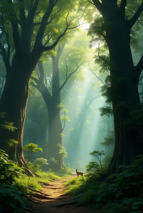 Create an image of a forest, big
