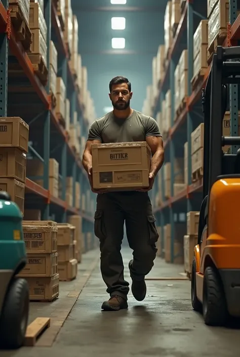 Man working in warehouse