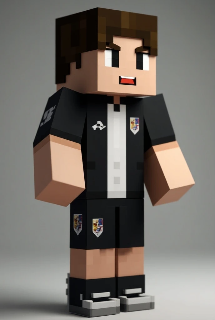  put on the shirt of the Colo Colo Chile team, In a Minecraft skin that is to say how clothes 