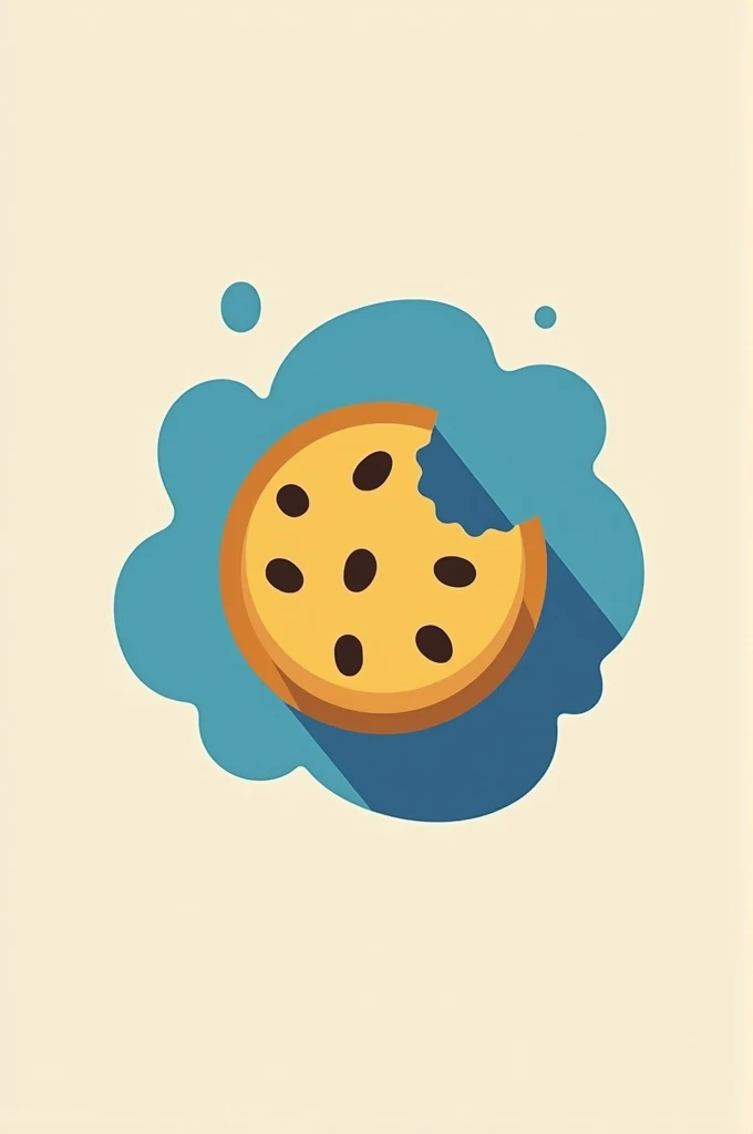  Logo for my cookie company, Make it blue , yellow and brown , simple 