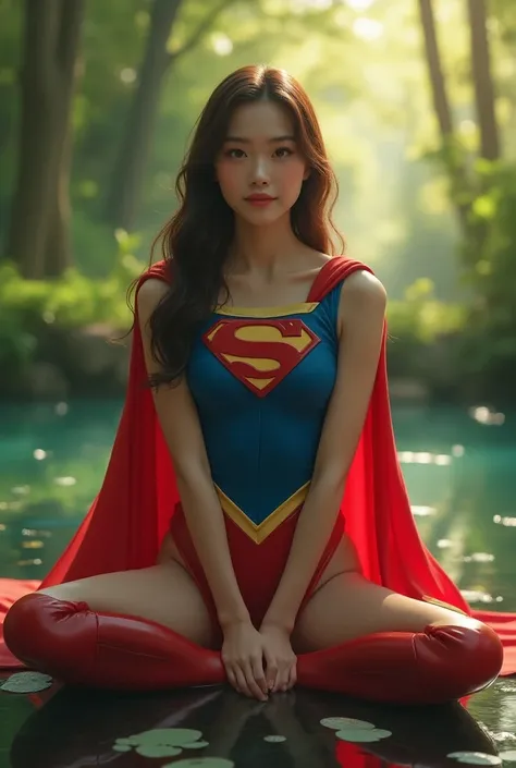  Japanese、cute 、   Supergirl  。 forest、Pool、(live-action)、Im having a happy time 、Brown Hair,  masterpiece、     Beautiful Girl with High Breasts    、fine 目、  Eyes Swollen  、A Shining Place、  best quality, 超   High Resolution   ,, Cinema Lighting,  so beaut...