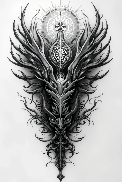  black and white tattoo