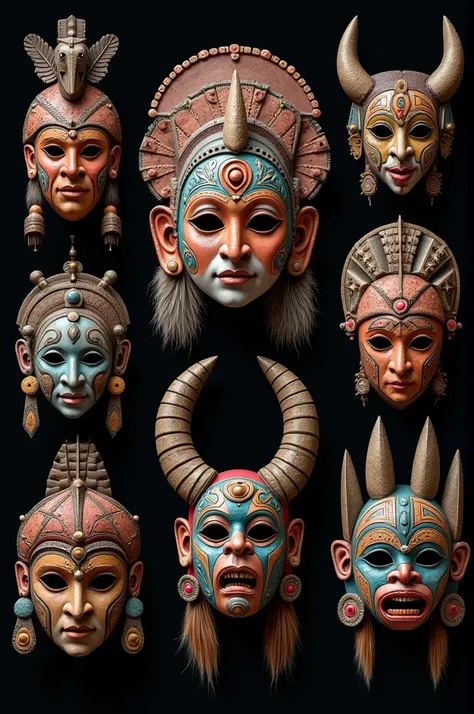 Masks from the history of rites and traditions of Huarochirí 