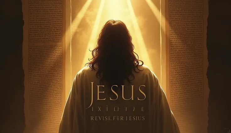 "A powerful thumbnail with the title Jesus Existiu: A Verdade Revelada! in bold, captivating text. The background features a split image: on one side, an ancient scroll or manuscript with Hebrew or Greek text, symbolizing historical evidence, and on the ot...