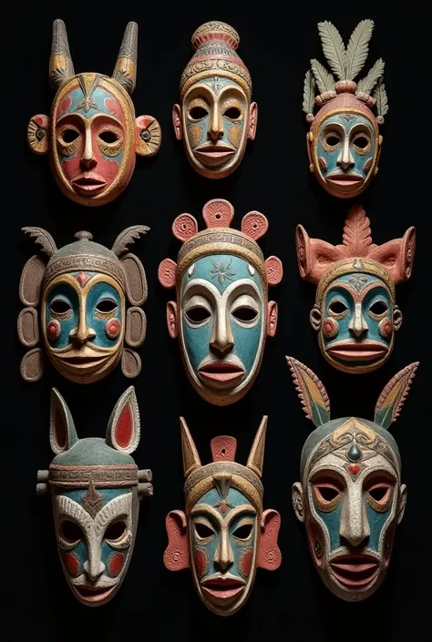 Masks from the history of rites and traditions of Huarochirí 